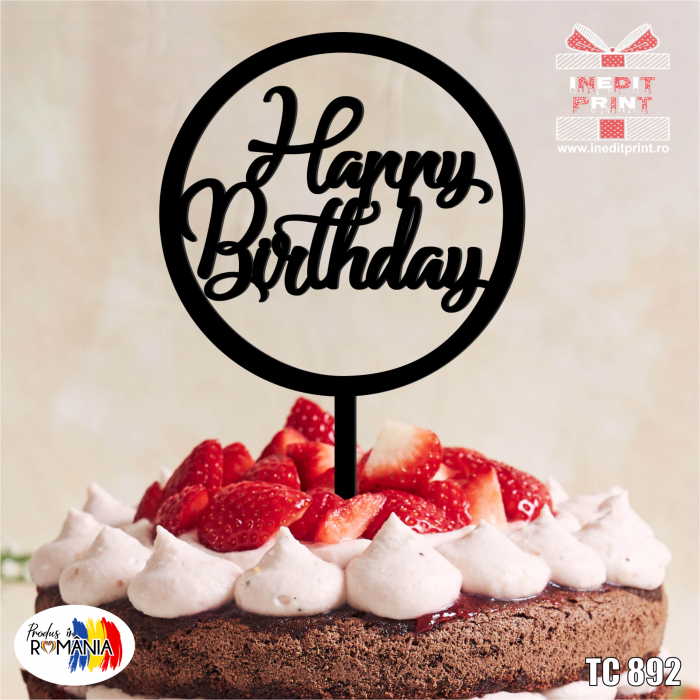 Topper tort Happy Birthday TC892 [3]