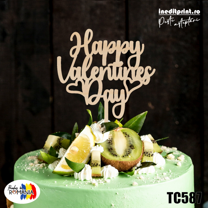 Topper tort Happy Valentines day TC587 [5]
