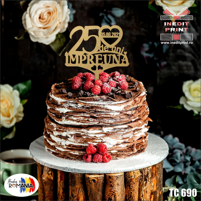 Topper Tort Personalizat Ani împreună TC690 [2]