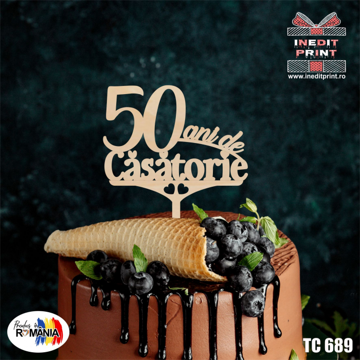 Topper Tort 50 ani de casatorie TC689 [3]