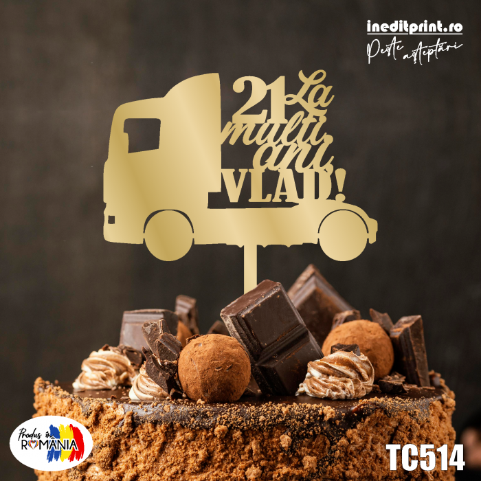 Topper Tort Personalizat Camion TC514 [3]