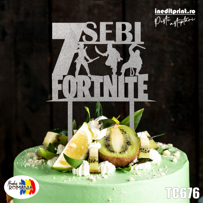 Topper tort personalizat Fortnite TC676 [2]