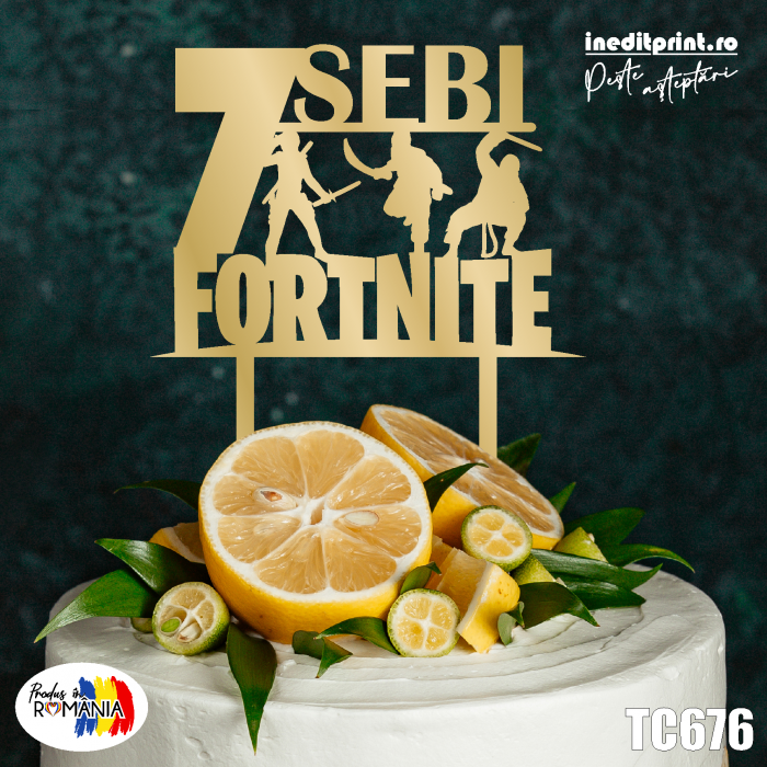 Topper tort personalizat Fortnite TC676 [3]