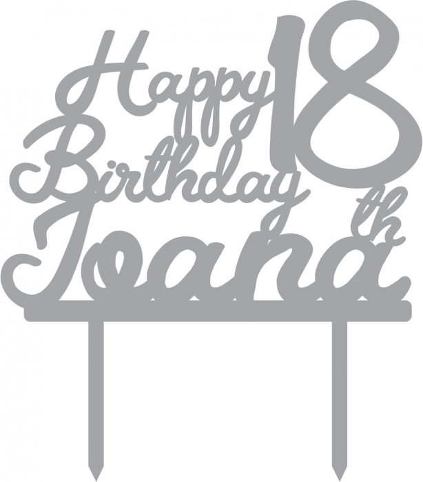 Topper Tort Personalizat Happy birthday TC190 [3]