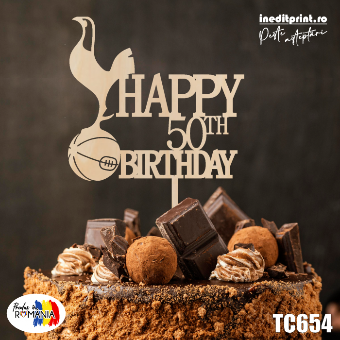 Topper Tort Personalizat Happy Birthday TC654 [2]