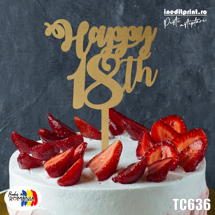 Topper Tort Personalizat Happy  TC636 [2]