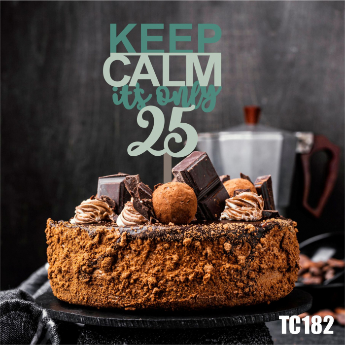 Topper Tort Personalizat Keep Calm TC182 [2]