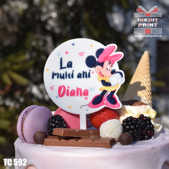 Topper Tort UV Minnie La multi ani TC592 [2]
