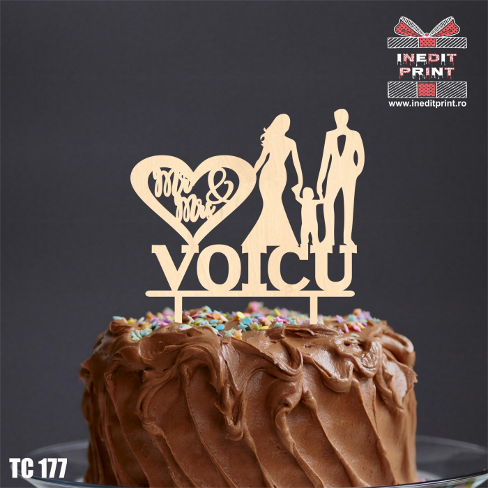 Topper Tort Personalizat Mr&Mrs TC177 [2]