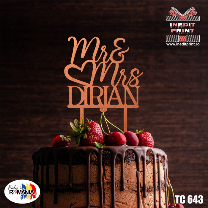 Topper Tort Personalizat MR&MRS TC643 [2]