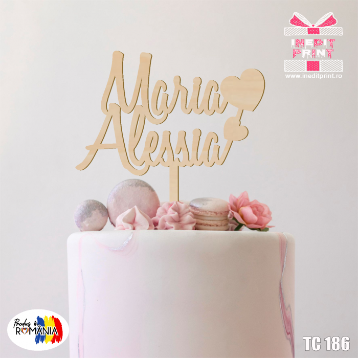Topper Tort Personalizat Nume TC186 [2]