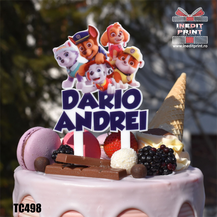Topper Tort UV Personalizat Patrula Catelusilor TC498 [3]