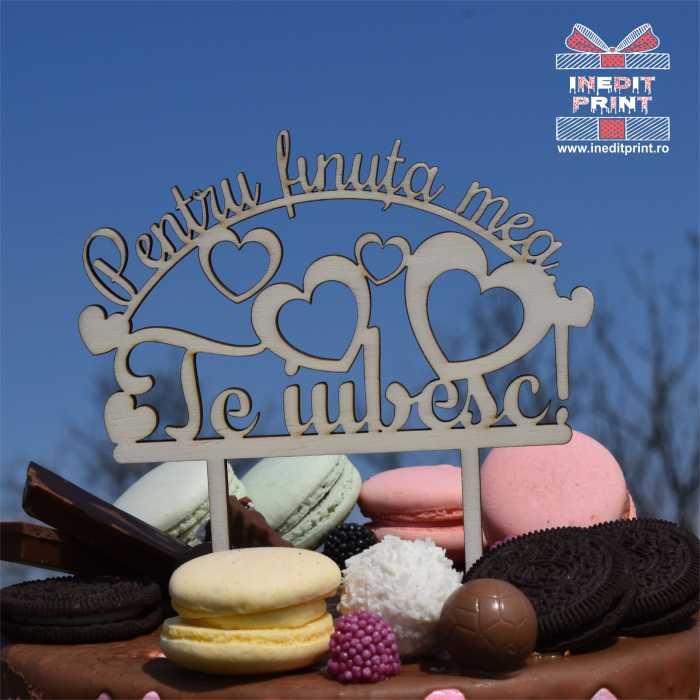 Topper tort Personalizat Pentru  finuța mea TC226 [2]