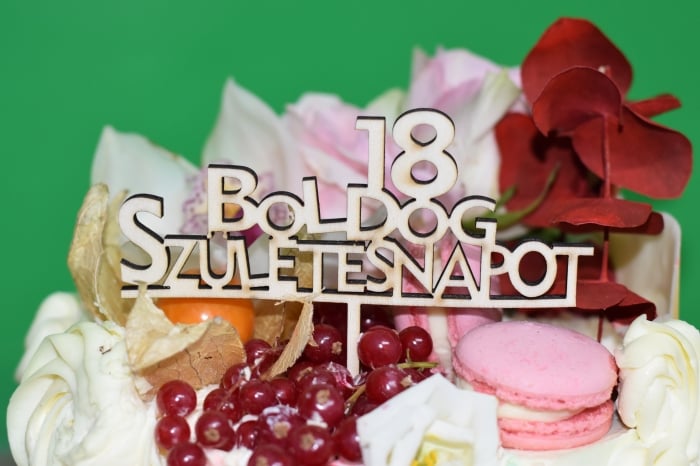Topper tort Personalizat 18 Boldog Szuletesnapot TC30 [1]