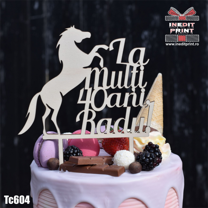 Topper tort Personalizat - Horse TC604 [2]