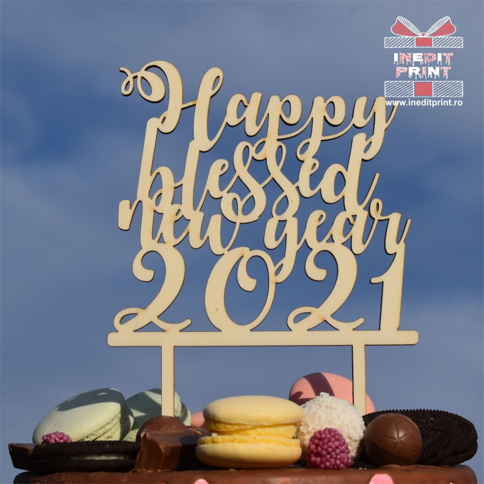 Topper tort Personalizat New Year TC234 [2]