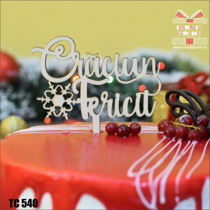 Topper tort Crăciun Fericit TC540 [2]