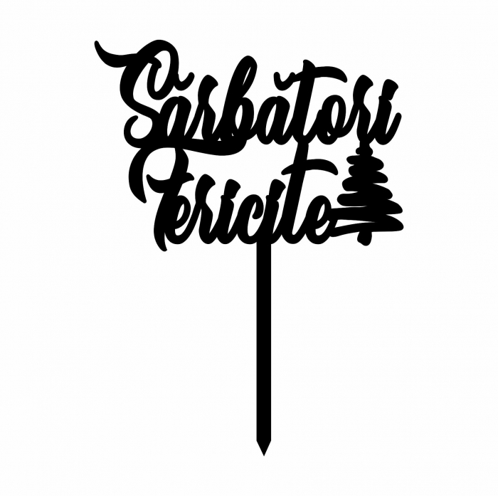Topper tort Sărbători Fericite TC546 [4]