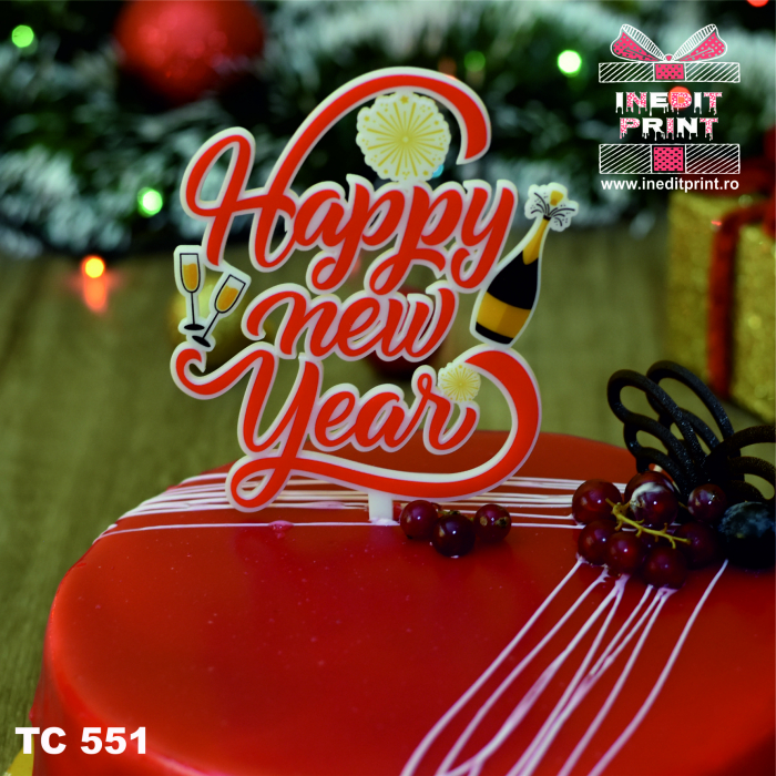 Topper Tort UV "Happy new Year " TC551 [2]