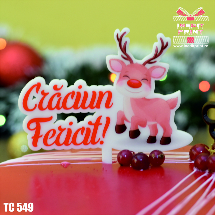 Topper Tort UV "Crăciun fericit " TC549 [2]