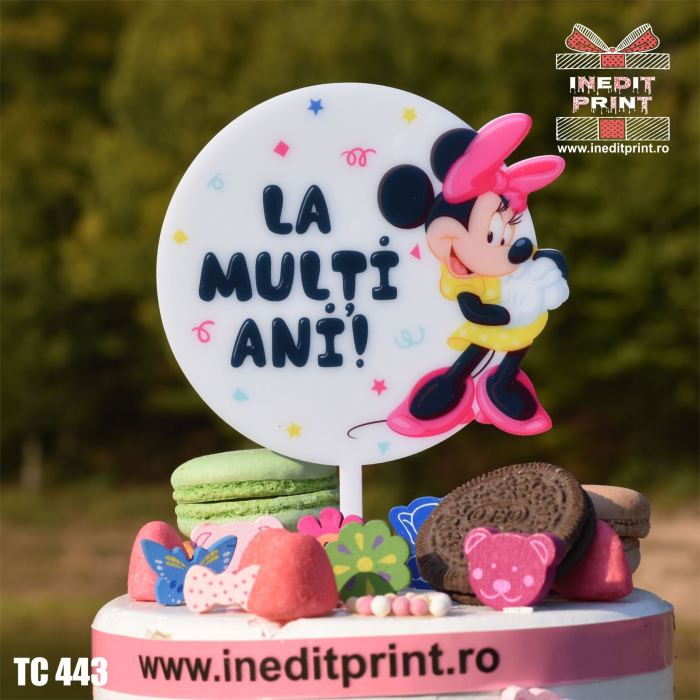 Topper Tort UV Minnie Mouse"La multi ani" TC443 [2]