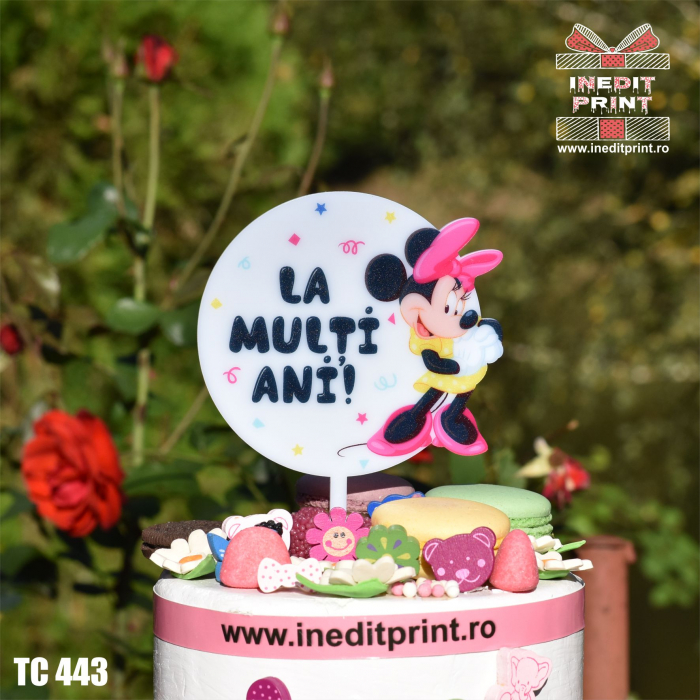 Topper Tort UV Minnie Mouse"La multi ani" TC443 [3]