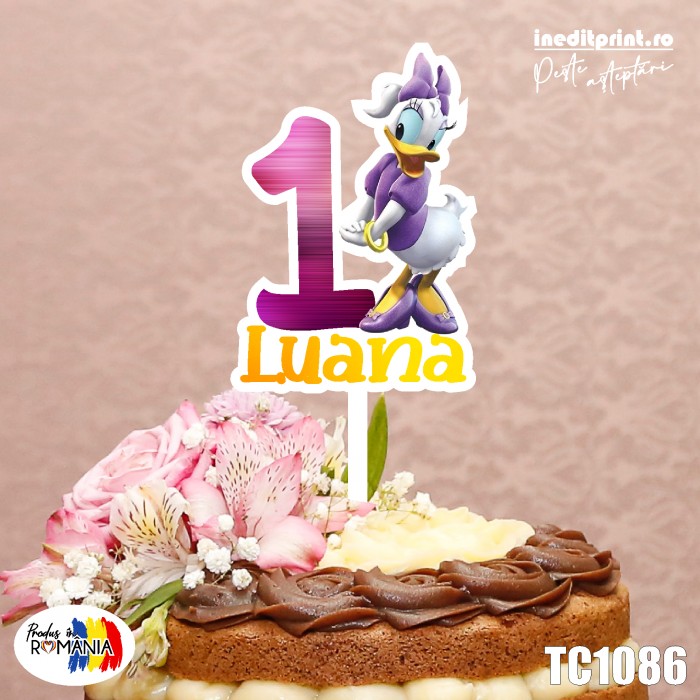 Topper Tort UV Personalizat Daisy TC1086 [2]