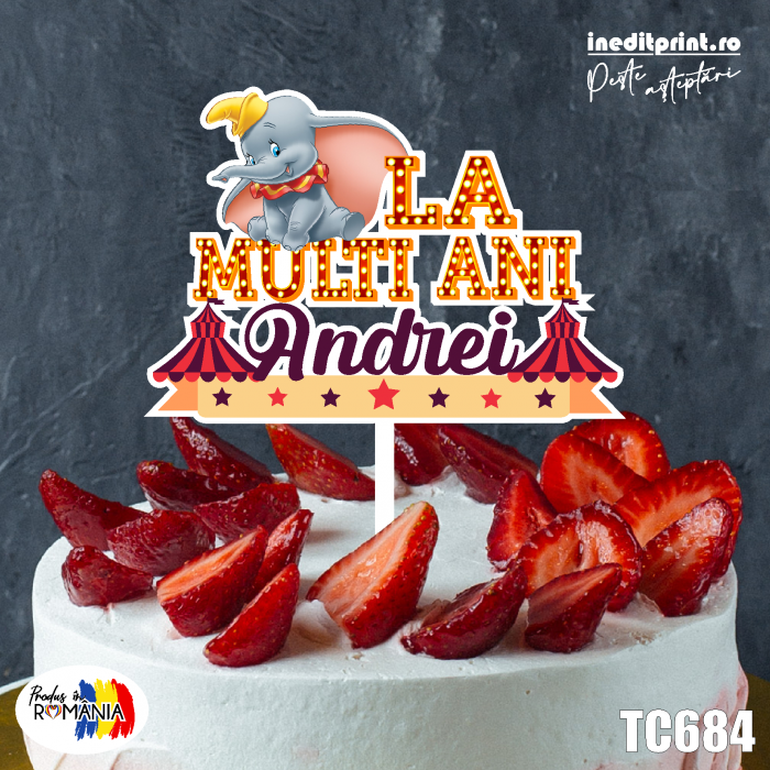 Topper Tort UV Personalizat Dumbo TC684 [1]