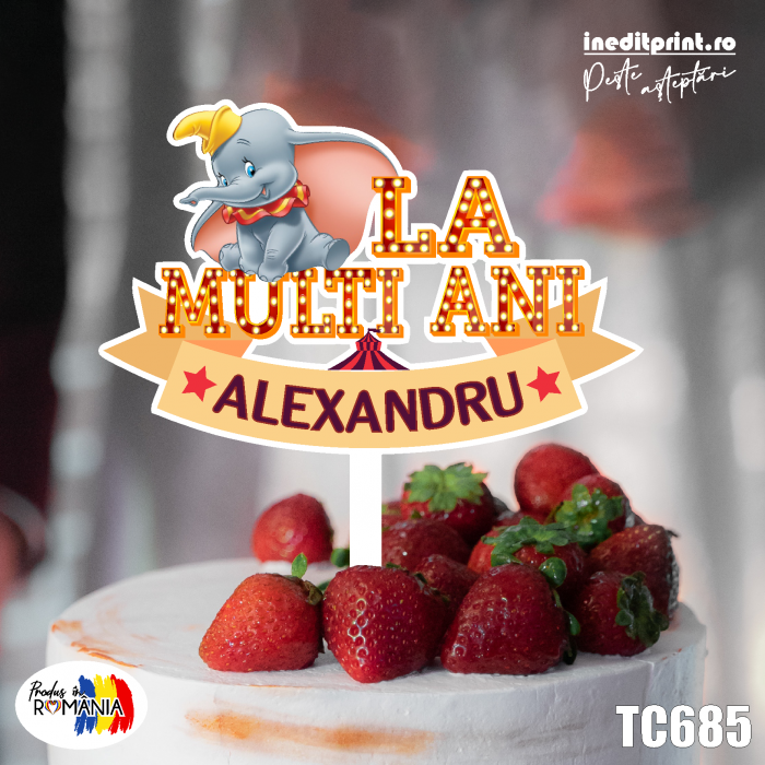 Topper Tort UV Personalizat Dumbo TC685 [1]