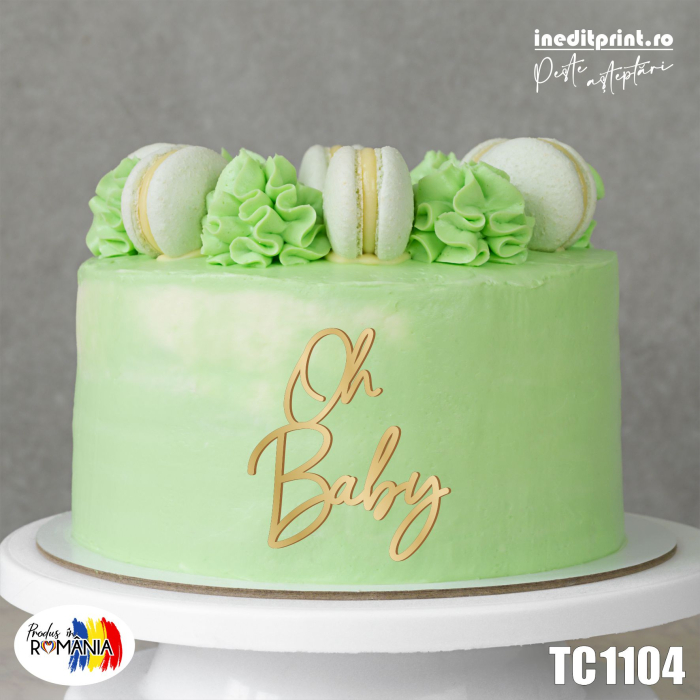 Topper Tort Oneline Personalizat Oh Baby TC1104 [2]