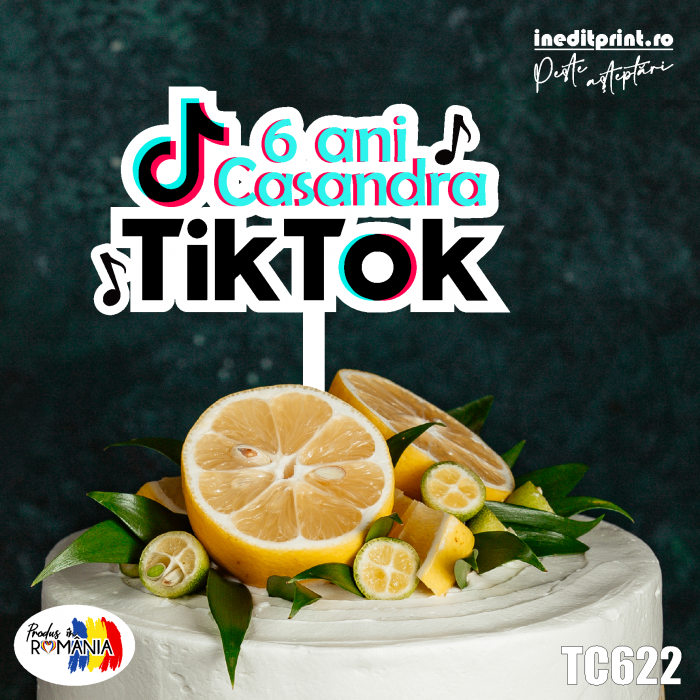 Topper Tort UV Personalizat Tik Tok TC622 [1]