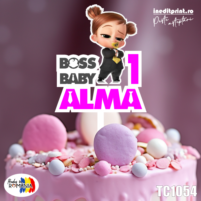 Topper Tort UV Personalizat Tina Baby Boss TC1054 [1]