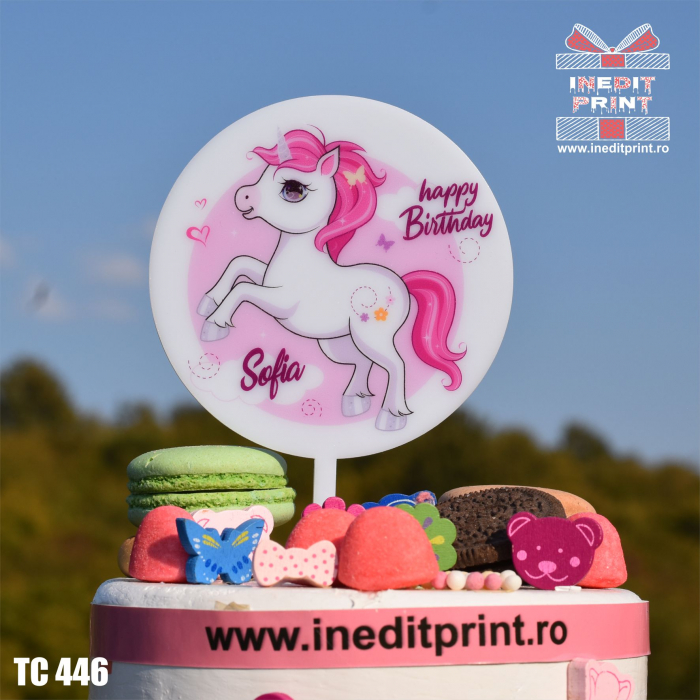 Topper Tort UV Personalizat UNICORN TC446 [3]
