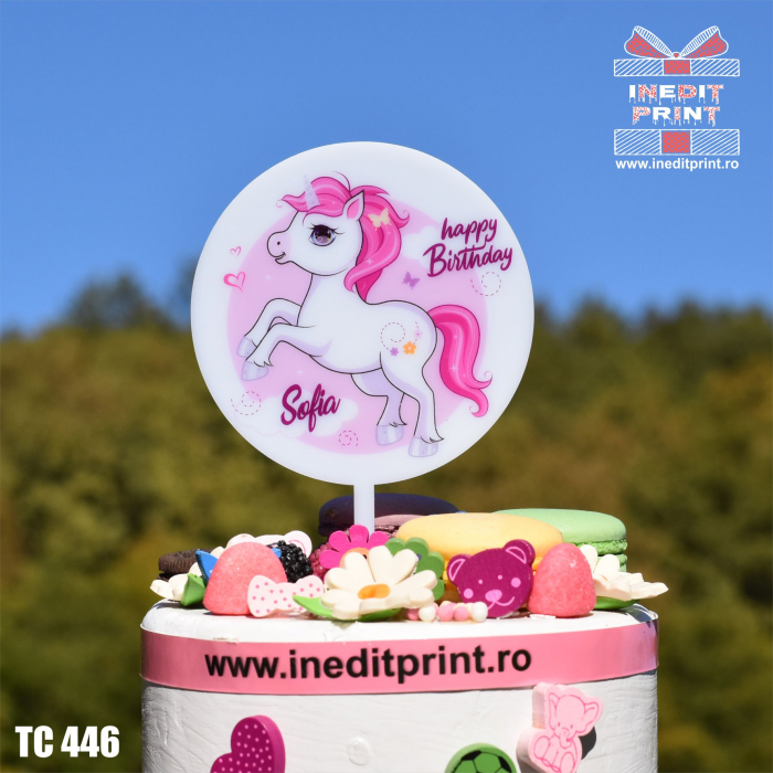 Topper Tort UV Personalizat UNICORN TC446 [2]