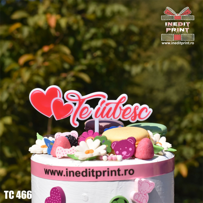 Topper Tort UV "Te iubesc" TC466 [2]