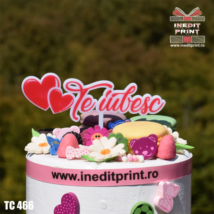 Topper Tort UV "Te iubesc" TC466 [3]
