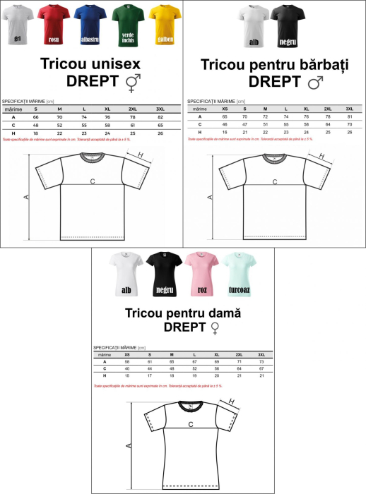 Tricou Adio Scoala, alb TP227 [2]