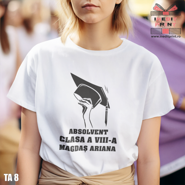 Tricou personalizat absolvenți ”ABSOLVENT” TA8.2 [2]