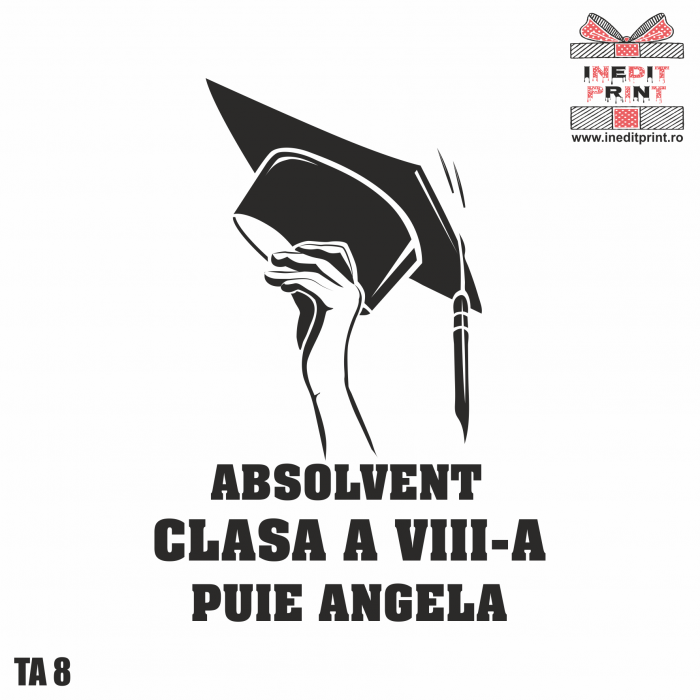 Tricou personalizat absolvenți ”ABSOLVENT” TA8.2 [3]
