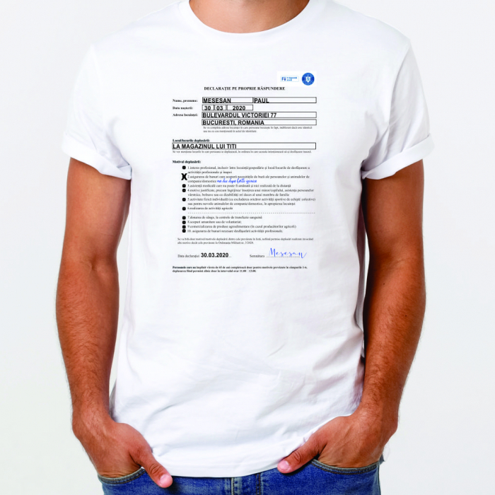 Tricou declaratie personalizat [3]