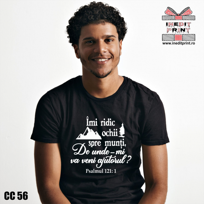 Tricou Verset Psalmul 121:1 CC56 [2]