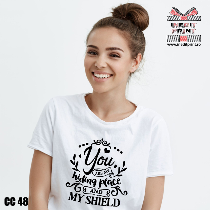 Tricou You are my hiding place and my shield CC48 [2]