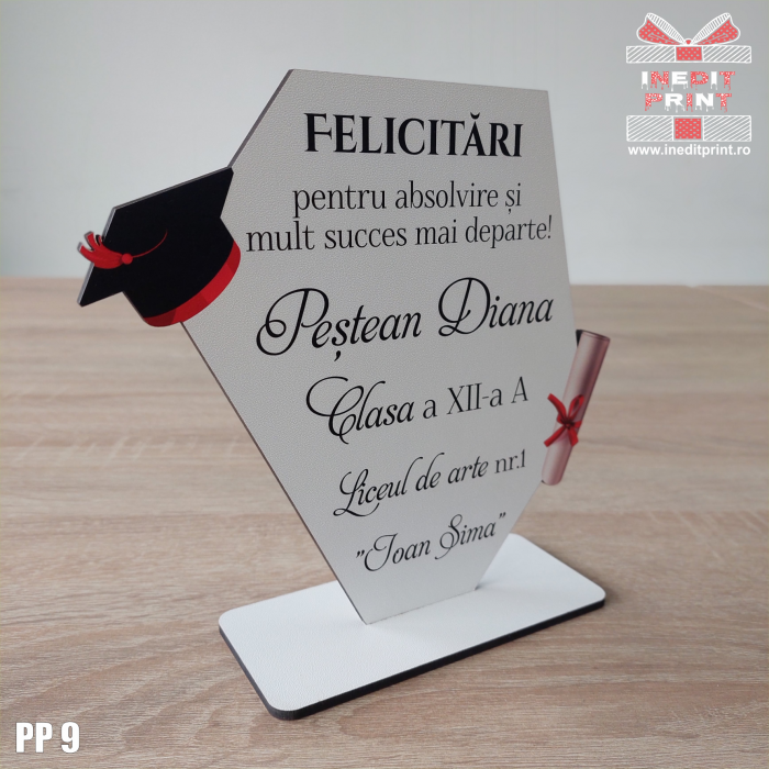 Trofeu personalizat ”Absolvent” PP9 [3]