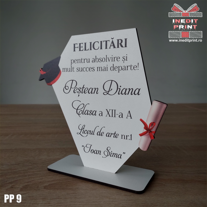 Trofeu personalizat ”Absolvent” PP9 [2]