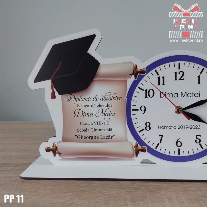 Trofeu personalizat cu ceas PP11 [2]