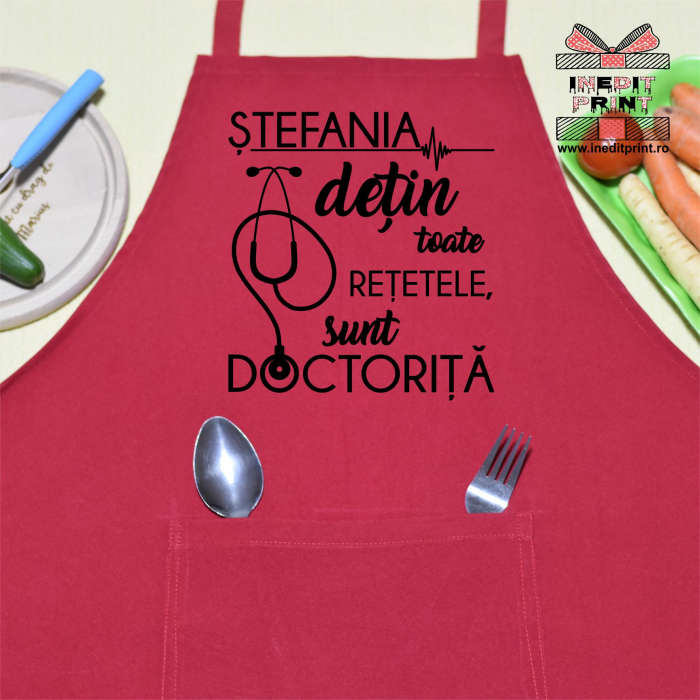 Șorț personalizat doctoriță S7 [2]