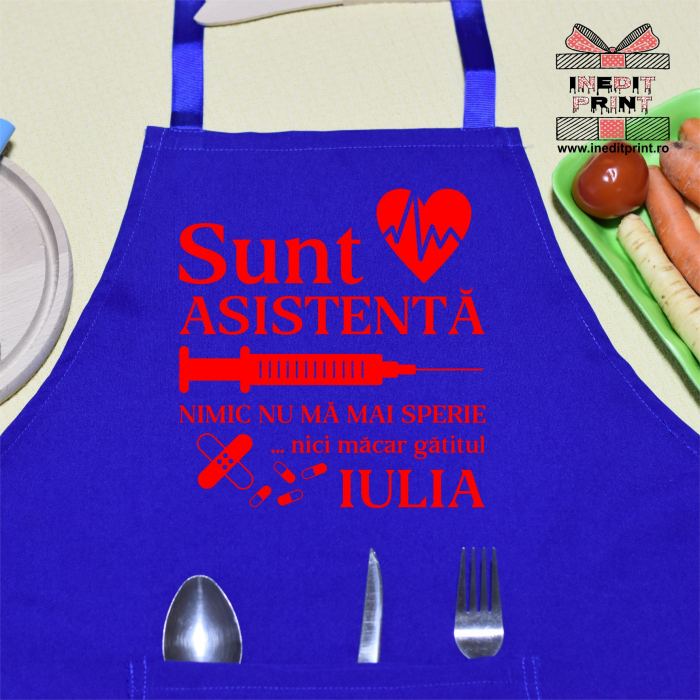 Șorț personalizat asistentă medicală S6 [6]