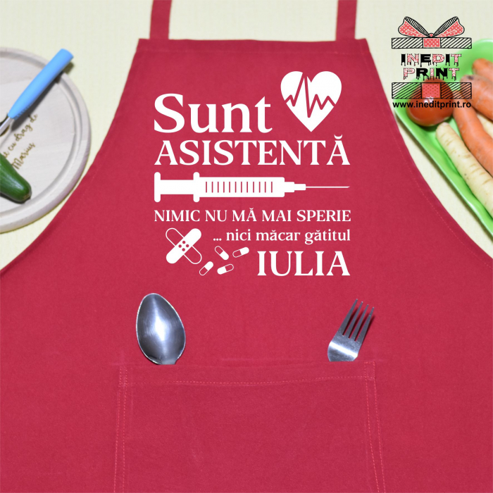 Șorț personalizat asistentă medicală S6 [4]