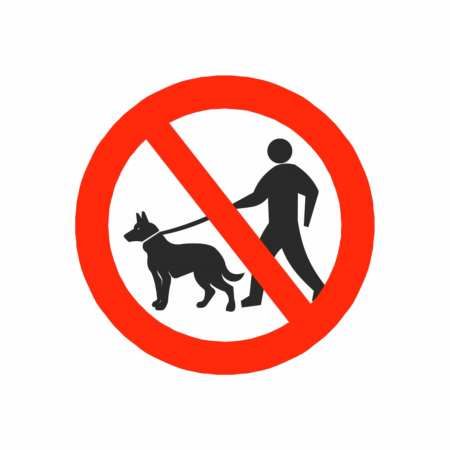 Stickere de avertizare - Sticker ”Fara animale” STK3