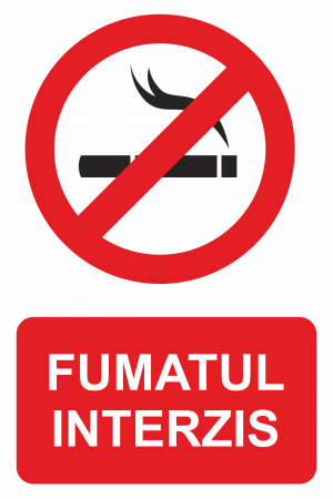 Stickere de avertizare - Sticker ”Fumatul interzis” STK8